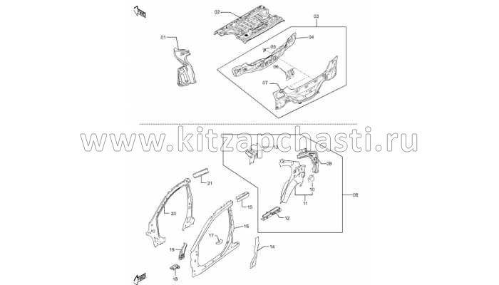 Панель задняя FAW Besturn B50 FA0170750